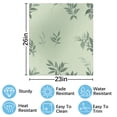 thumbnail image 2 of Sage Green Leave Dishwasher Magnet Cover Decorative Sticker for Home Cabinet Kitchen 23" x26", 2 of 5
