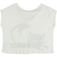 thumbnail image 2 of I LOVE H81 Womens Cat And Mouse Graphic T-Shirt, White, Medium, 2 of 2