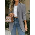 thumbnail image 5 of PRETTYGARDEN Blazers for Women Business Casual Long Sleeve Lapel Open Front Suit Jacket Work Blazer with Pockets, 5 of 9