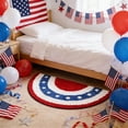 thumbnail image 4 of American Flag Patriotic Doormat for Entryway, Kitchen, or Office – Non-Slip Indoor Outdoor Rug with Festive Design, 4 of 6