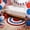 B, variant on Patriotic American Flag Rug 27.5x17.7 Inch, Faux Plush Non-Slip Door Mat, 4th of July Red White and Blue Rectangle Carpet for Entrance, Bathroom, and Kitchen