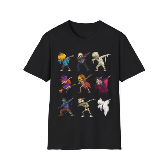 Dabbing Halloween Funny Pumpkin Ghost Witch For Men Women TShirt