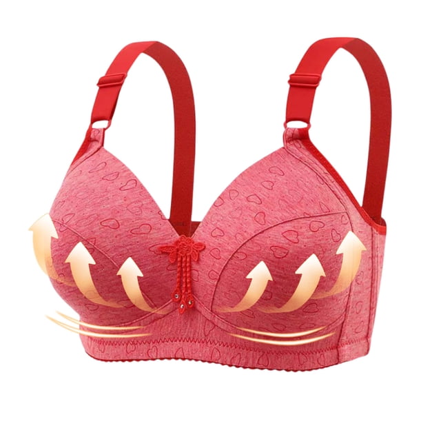 Abcnature Women Full Coverage Bras Traceless Comfortable no Steel Ring Breathable Gathering Bras