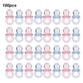thumbnail image 3 of Color Acrylic , Mini  Toy, Acrylic  Bright Color 100Pcs For Baby Kids Transparent Pink + Blue,Solid Color Mixing,Transparent Color Mixing, 3 of 8
