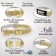 thumbnail image 2 of Ke Woow Set Rosetta Collar Correa Terciopelo Metal Grabado M, 2 of 8