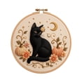 thumbnail image 2 of StlyGar 2026 Halloween Embroidery Kit for Beginners | Easy Ghost Black Cat Witch Bat Design Cross Stitch Kits ,Needlepoint Kit with Hoop, Pre-Printed Fabric Starter Kit WithThreads & Needles, 2 of 6