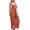 Orange, variant on Bib Overalls Women Cotton Loose Summer Wide Leg Pants Jumpsuit Rompers for Women Khaki 3XL