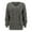 Grey, variant on Women's Slim V-Neck Knit Sweater - Fall Winter Drop Shoulder Long Sleeve Solid Color Comfort Pullover Top For St Patricks Day,Size:M
