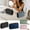 Blue, variant on Nkmbld Portable Cosmetic Case Travel Makeup Pouch Travel Carrying Mini Travel Cosmetics Storage Bag Holds Toiletries/Skin Care/Hair Supplies/Brush, Black