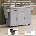thumbnail image 4 of Spacious Kitchen Cabinet featuring Two Drawers & Removable Shelves - Can Store Clothes & Kitchen Waste, 4 of 26