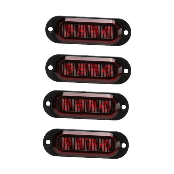 Luz estroboscópica para automóvil, 4 piezas, luces laterales para camión, luces laterales para camión, luz intermitente de emergencia para camión, ultra sensible