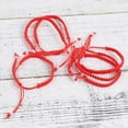 thumbnail image 4 of 12 pulseras de cuerda roja tejidas a mano, delicadas pulseras tejidas a mano, joyería decorativa para mujeres, niñas y adolescentes., 4 of 7