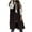 QR6-Black, variant on Meichang Women Long Vest Sleeveless Hood Winter Puffer Vest Outwear Full Zip Button Down Puffer Vest Padded Jacket Coat Winter Warm Outerwear with Pockets