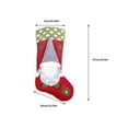 thumbnail image 3 of Cateissary Calcetín de Navidad hogar interesante decoración colgante Adorable bolsa de regalo de Navidad suministros de fiesta bolsa de paquete de dulces Kits de decoración para fiestas Gnomo gris Cateissary HA069756-03, 3 of 6