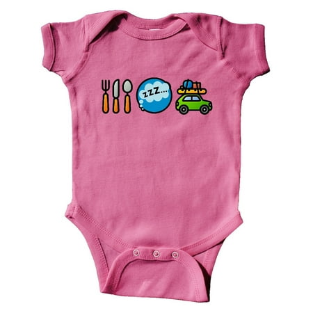 

Inktastic Vacation Eat Sleep Travel Gift Baby Boy or Baby Girl Bodysuit
