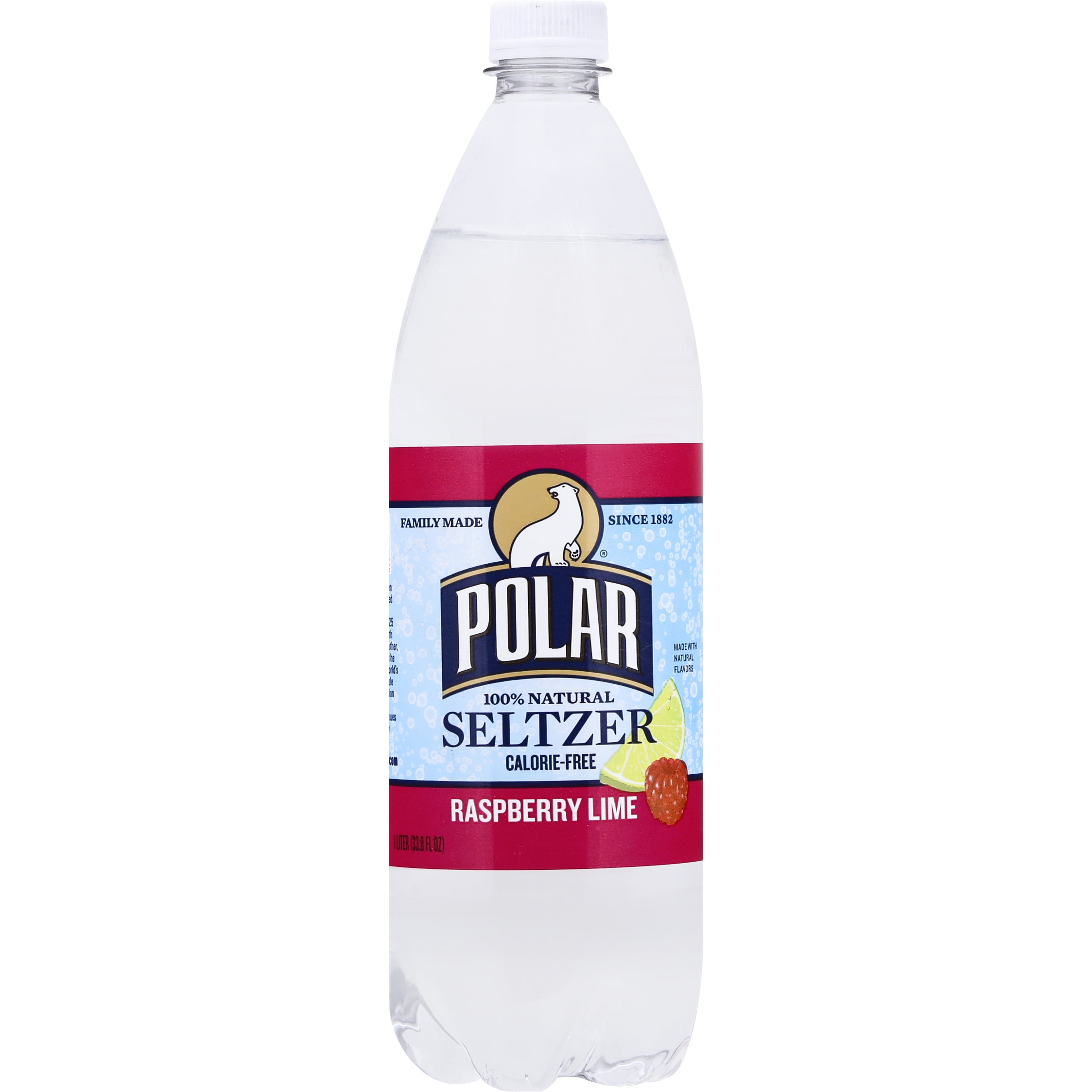 Polar Zero Calorie Raspberry Lime Sparkling Seltzer Water, 1 L, Bottle