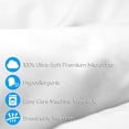 thumbnail image 6 of Bare Home Flat Top Sheet, Microfiber, Wrinkle Resistant, Full, White, 2 Pack, 6 of 7