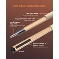 thumbnail image 6 of KONLLEN Maple Pool Cue Stick for Adults - Features Low Deflection Shaft, Titanium Alloy 3/8x8 Joint, and 12mm Tip, 6 of 7