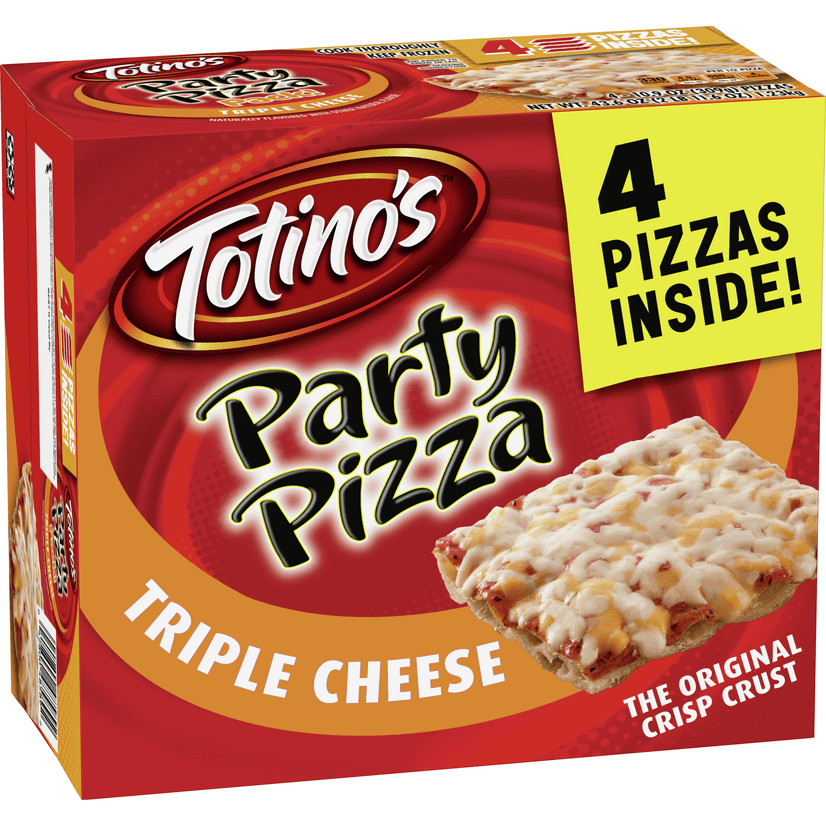 Totino's Party Pizza Pack, Triple Cheese, 4 Pizzas