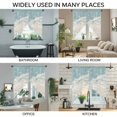 thumbnail image 3 of Blue Coastal Crabs Swag Curtains for Kitchen/Bedroom/Living Room, Summer Beach Ocean Abstract Art Scalloped Curtains 63 Inch Long, Rod Pocket Window Swag Topper Curtains Valances 2 Panels Set 36"x63", 3 of 8