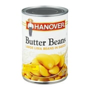 Hanover Butter Beans, Large Lima Beans in Sauce, 15.5 oz Can