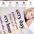 thumbnail image 4 of Christian Blanket for Women, Flower Ultra Soft Religious Gifts Blankets with Bible Verse and Inspirational Thoughts, Warm Plush Prayers Healing Throw Blankets, 60"x50", 4 of 6