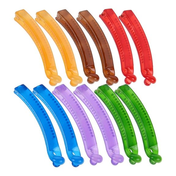 Raindrops Assorted Color Hair Claw Clips Made from Durable ABS for Women Easy to Use and Comfortable Size S
