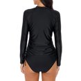 thumbnail image 6 of Sociala Women's Drawingstring Quick Drying UPF50+ Rashguard Swimming Shirt Top, 6 of 6