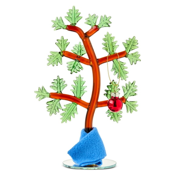 Snoopy Glass Tabletop Tree, 3 Pieces, Brown, by Ruz