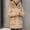 Khaki, variant on Drovellove Plus Size Women's Cotton Quilted Jacket Long Sleeve Casual Winter Coat | Warm Padded Outerwear with Full Length Sleeves, Solid Pattern