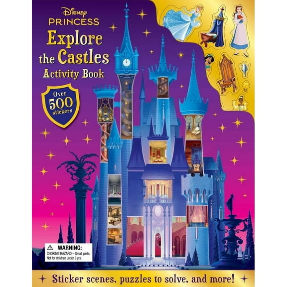 Disney Princess: Explore the Castles Activity Book: With Over 500 Stickers, (Paperback)