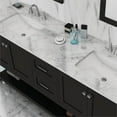 thumbnail image 6 of Alya Bath Wilmington 72" Wood Double Vanity with Carrera Marble Top in Espresso, 6 of 6