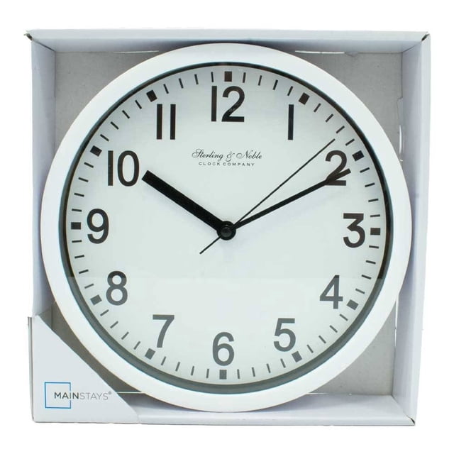 Reloj de Pared Mainstays Circular Blanco
