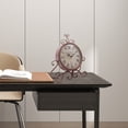 thumbnail image 3 of DENEST 6.69'' Vintage Table Clock Silent for Home Living Room Office Decor Iron Bronze, 3 of 9