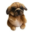 thumbnail image 3 of Muñeco de peluche de perro de 7,87 pulgadas, adorable y tierno, adorno para sofá, juguete de peluche. café, 3 of 9