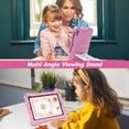 thumbnail image 6 of Kids Case for Apple iPad mini 6th 7th Generation 8.3 Inch, Silicone Lightweight Kids Friendly Kickstand Handle Cute Ladder Design Bumper Back Cover for iPad Mini 6/ iPad Mini 7 (A17 Pro), Pink, 6 of 6