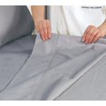 thumbnail image 4 of Shunjie.Home Bed Sheets Set 4 Pieces, 600 TC 100% Egyptian Cotton Bed Sheets, Breathable, Soft & Silky Sateen Weave Fits Mattress 8" Up to 18" Deep Pocket (Grey, California King), 4 of 8