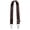 Chocolate, silver hardware, variant on Crossbody Purse Strap Replacement 1.5" Nylon-Style Adjustable