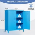 Metal Storage Office with Doors and Adjustable Shelves
