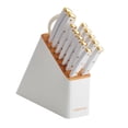 thumbnail image 1 of Juego de bloques de cuchillos Farberware blanco/dorado, 14 piezas, 1 of 7