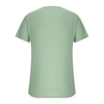 thumbnail image 5 of SDNall Waffl Tees for Men Summer Solid Round Neck Short Sleeved Knitted T-Shirt Mens T-Shirts (Green,Sizes:S-5XL), 5 of 9