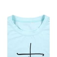thumbnail image 4 of T-Shirt Col Rond Imprimé Croix Foi pour Femmes, 4 of 7