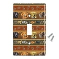 thumbnail image 2 of Hunting Dog Breeds Paw Prints Plastic Wall Decor Toggle Light Switch Plate Cover, 2 of 3