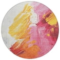 thumbnail image 2 of Addison Rugs Chantille Indoor/Outdoor Transitional Abstract Blush Machine Washable Round Rug, 8' x 8', 2 of 7