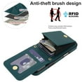 thumbnail image 6 of For Apple iPhone 13 Pro Max Argyle Pattern PU Leather RFID Blocking Protective Purse Wallet Case Magnetic Flip Cover Multi-Card Slots Pocket With Detachable Shoulder Strap,Green,For iPhone 13 Pro Max, 6 of 7
