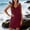 Red, variant on QUNYINEY Cotton Linen Sundresses for Women Beach Casual Sleeveless Midi Solid Tank Dress Vacation Loose Fit Summer Casual V Neck Dresses