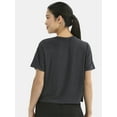 thumbnail image 3 of Athletic Works Women's ButterCore Cropped Tee with Short Sleeves, Sizes XS-XXXL, 3 of 6