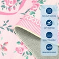 thumbnail image 4 of Hasoo Washable Area Rugs 5' x 7' Rug for Living Room Floral Modern Non Slip Throw Indoor Carpet, Pink, 4 of 5