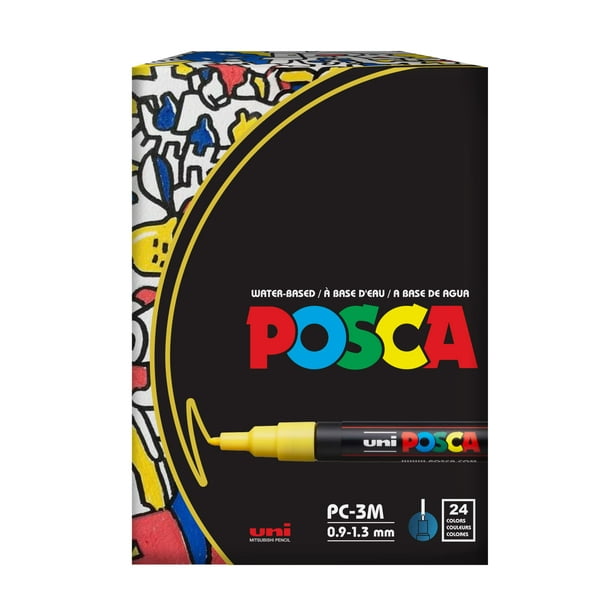 15 Posca Paint Markers, 3M Fine Posca Markers of Acrylic Paint  Penswith Reversible Tips