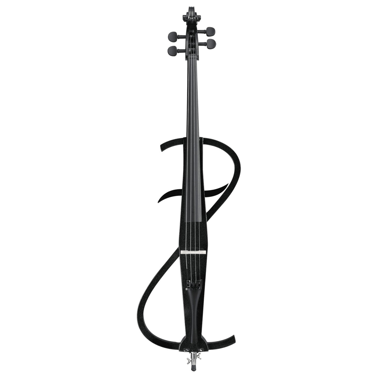 Hassch 4/4 Electric Cello with Case and Headphones, Electric Cello Kit with Bow, Rosin and Connecting Cable, Musical Instrument for Beginners, Black